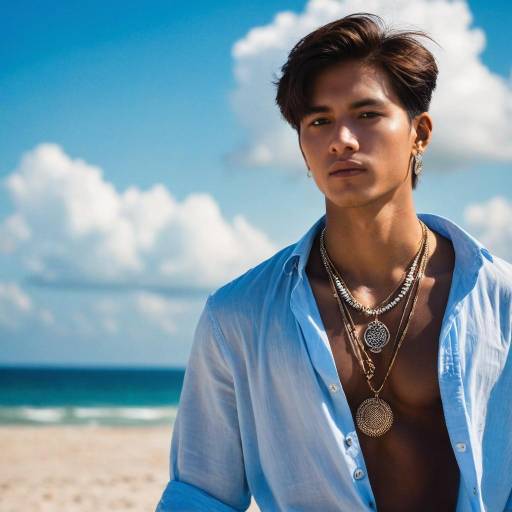 Solo Beach Portrait of a Stylish Boy