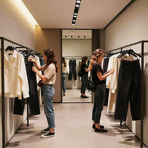 Modern Zara Fitting Room Scene