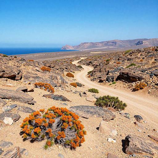 Vibrant Rugged Desert Landscape Photo