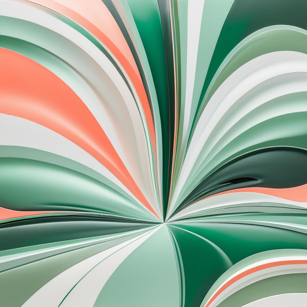 Modern Abstract 3D Artwork in Vibrant Hues