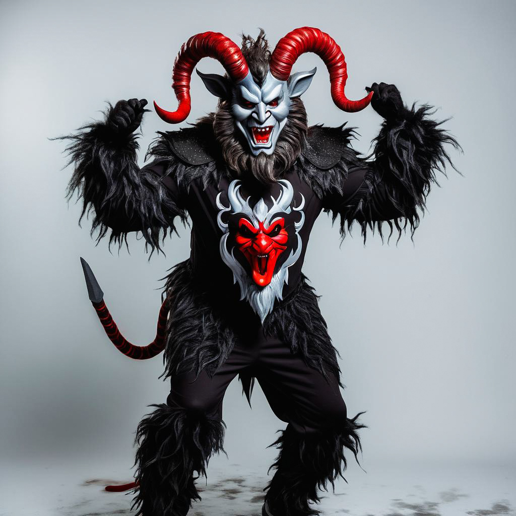 Joyful Krampus Costume Full Body Shot