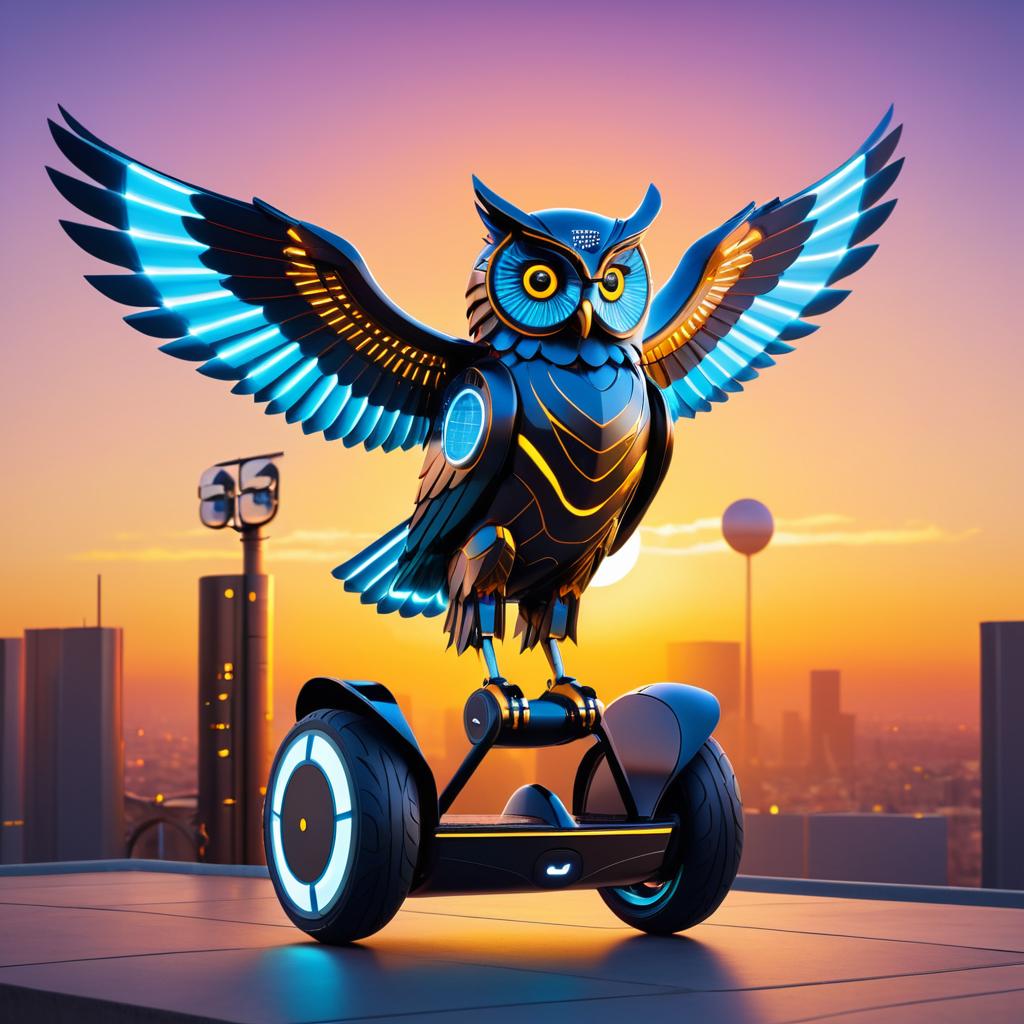 Urban Sunset Segway for Mechanical Owl