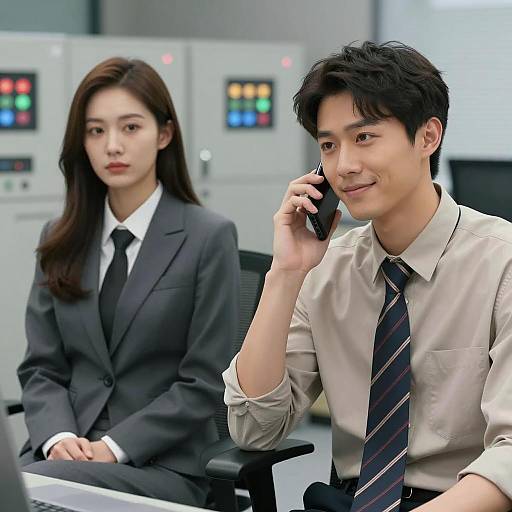 Young Professionals in Office