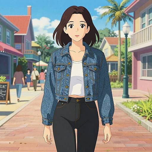 Chic Woman on Virginia Beach Boardwalk