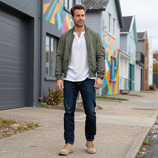 Stylish Man in Urban Setting