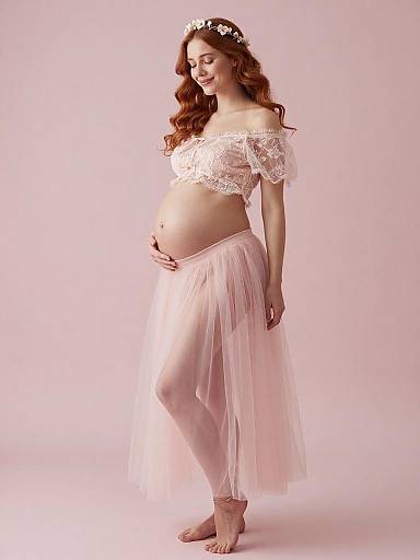 Ethereal Maternity Fairy Fashion Portrait