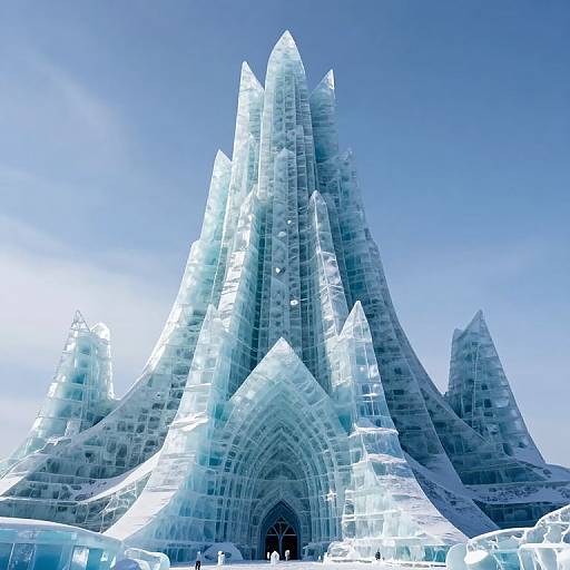 Frozen Crystalline Ice Fortress