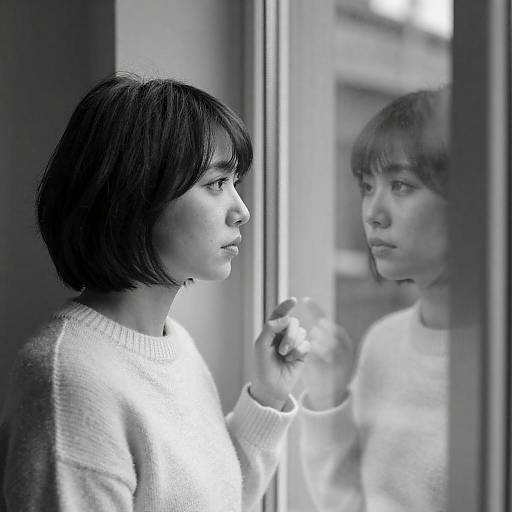 Intense Reflection: Woman by Window