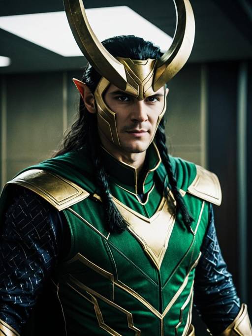 Man in Loki Costume Cosplay