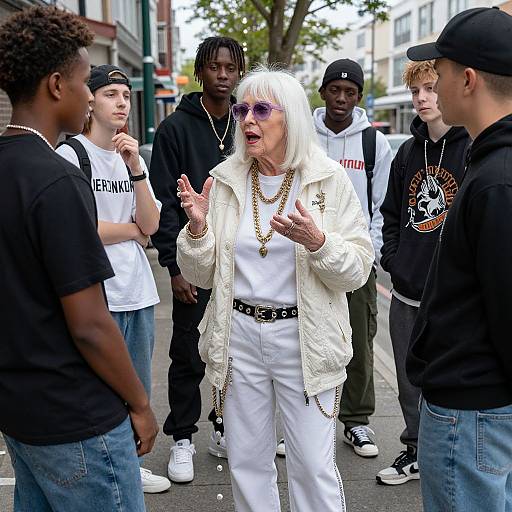 Ultra High Poly Posh Woman in Hip Hop