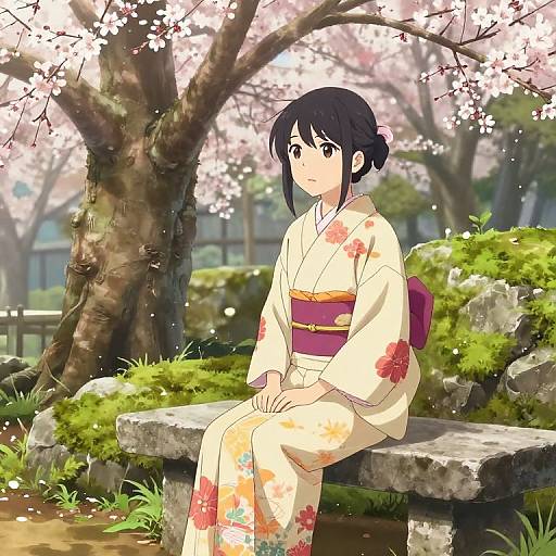 Watarase Piro Kemono in Blooming Plum