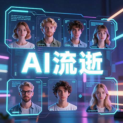 Futuristic AI Avatar Text Generator