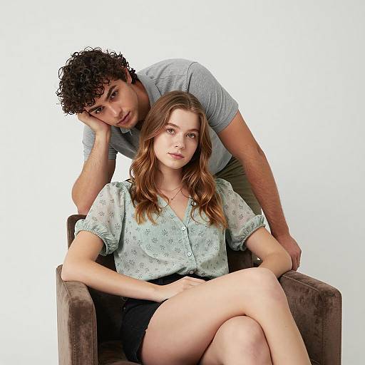 Young Couple Studio Portrait