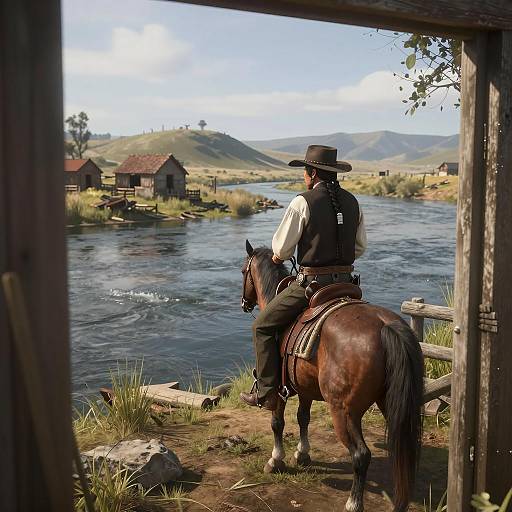 Cinematic Western Fishing Scene Inspiration