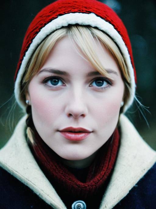 Young Woman in Anna Kristoff Inspired Costume