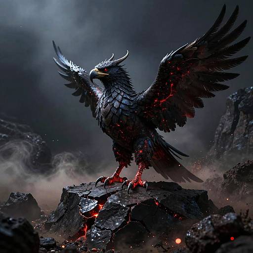 Bloodstone Griffon on Volcanic Mesa