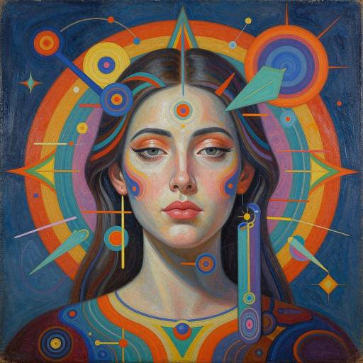 Futuristic Spiritual Woman Portrait