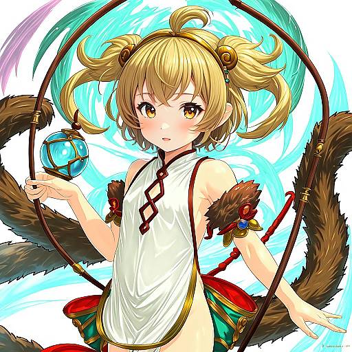 Illustration of Andira (granblue fantasy), granblue fantasy in the style of Kamu (geeenius)