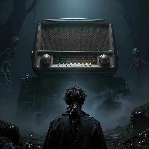 Eerie Wizardry in Dark Surroundings