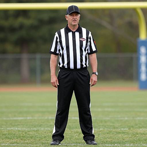 Football Referee in Uniform