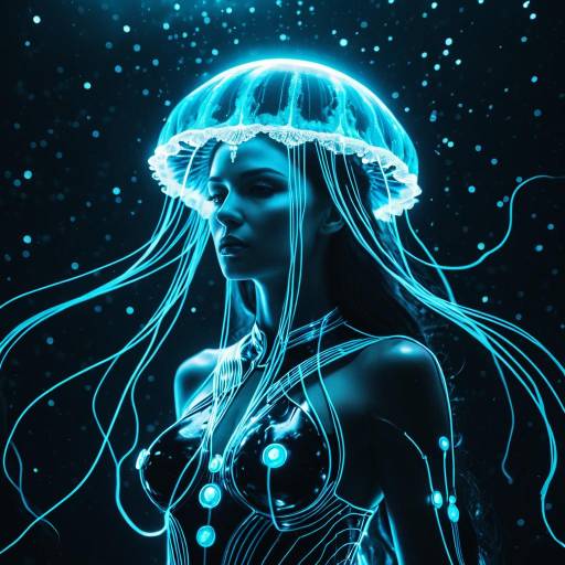 Goddess of Lasers: A Bioluminescent Vision