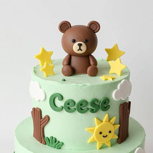 Woodland Baby Shower Cake Design