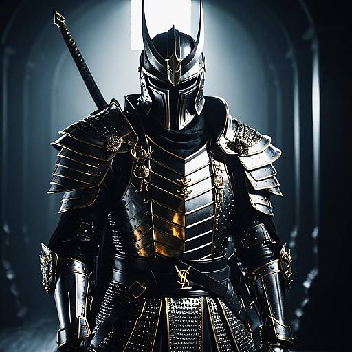 Regal Cyber Samurai in Saint Laurent Armor