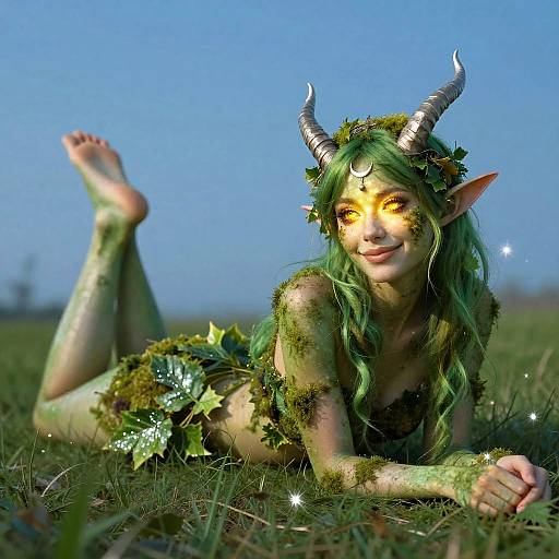 Ethereal Verdant Dryad Portrait