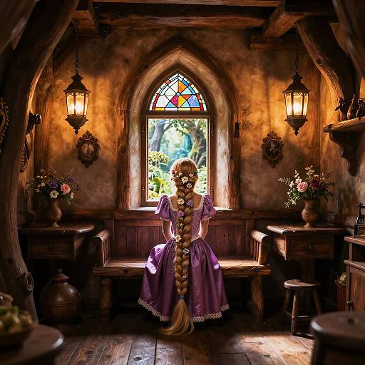 Rapunzel's Enchanted Tower Interior