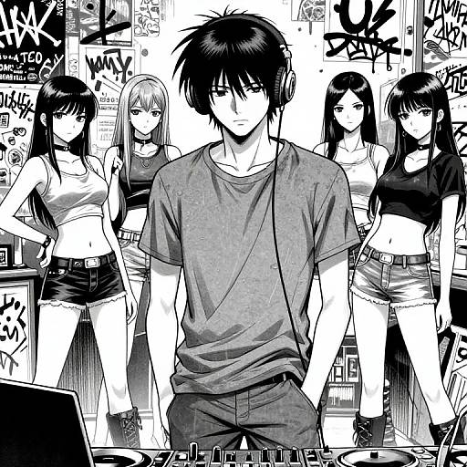 Cool DJ and Enigmatic Girls Manga