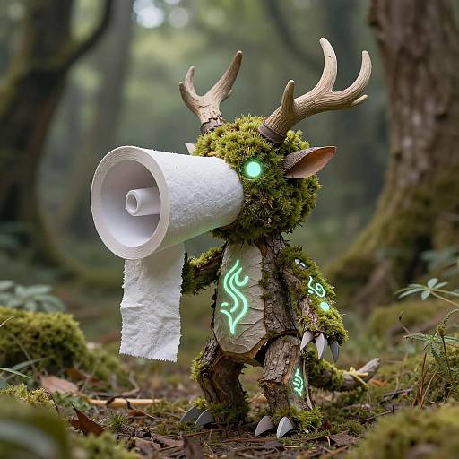 Moss-Covered Megaphontron: Paper Dryad Automaton