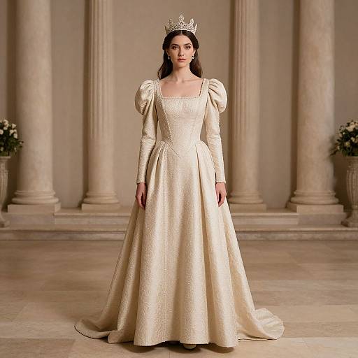 Regal Woman in Ironette Costume