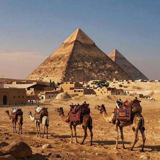 Anime Cairo Twilight Landscape