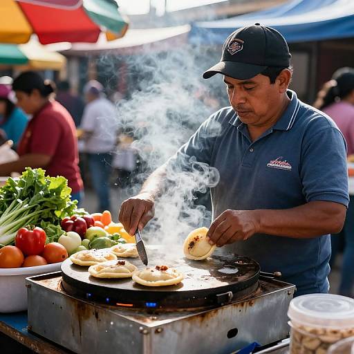 Vibrant Salvadoran Street Food Scene