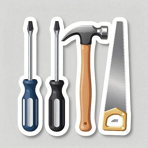 Realistic Tool Stickers Pack