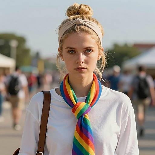 Portrait of a Young Woman in Travel Wear