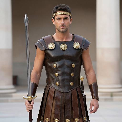 Man in Roman Costume with Sword