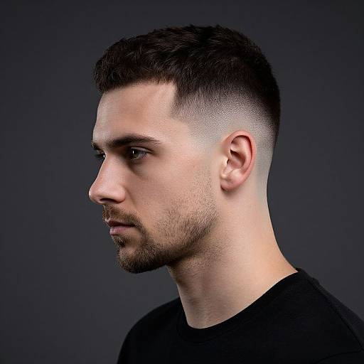 Modern European Crew Cut Portrait