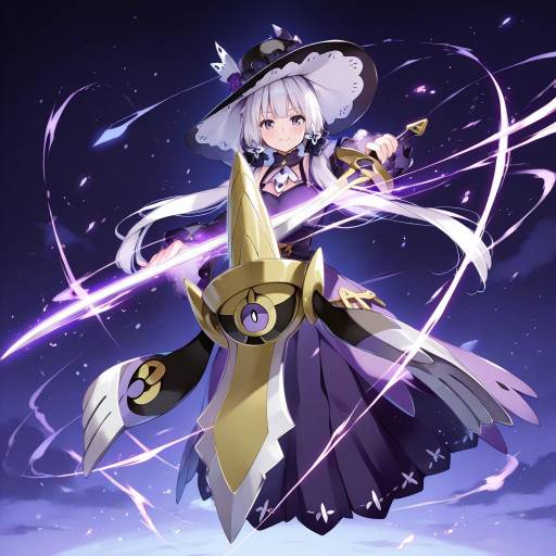 Illustration of Aegislash, pokemon in the style of Miyase mahiro