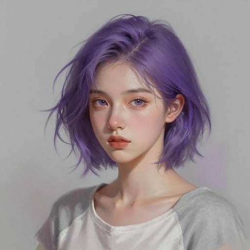 Modern Portrait of a Young Woman