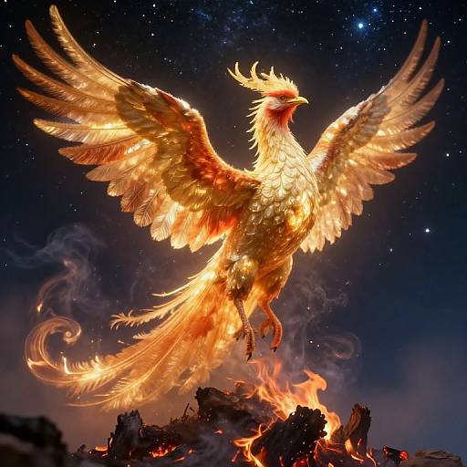 Enchanting Pre-Raphaelite Phoenix Portrait