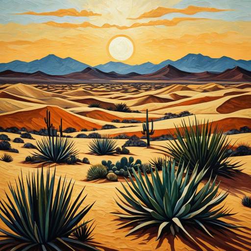 Desert Landscape Oil Painting