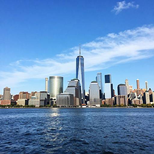 Bright Colorful City Skyline Photo