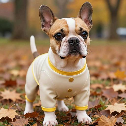 Playful Dog in Glossy Latex Costume