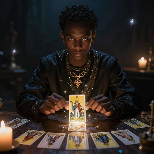 Cinematic Mystic Fortune Teller Portrait