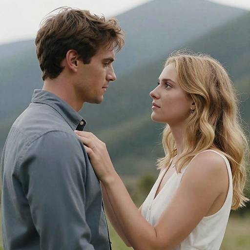 Intense Connection in Mountain Setting