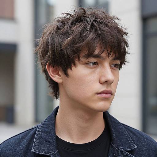 Textured Bowl Cut on Fit European Man