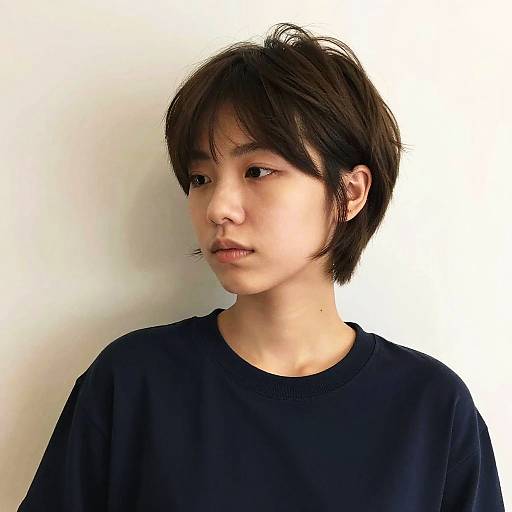 Confident Short Hair Digital Portrait