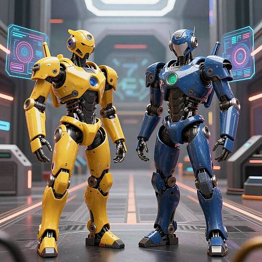 AI Warrior Showdown in Sci-Fi Arena