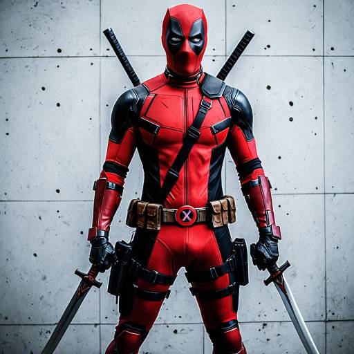 Deadpool Cosplay with Swords